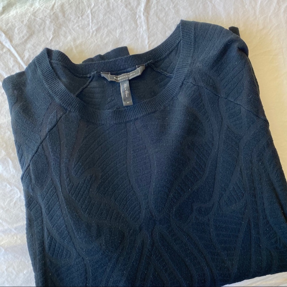 BCBGMAXAZRIA Burnout Sweater in Black